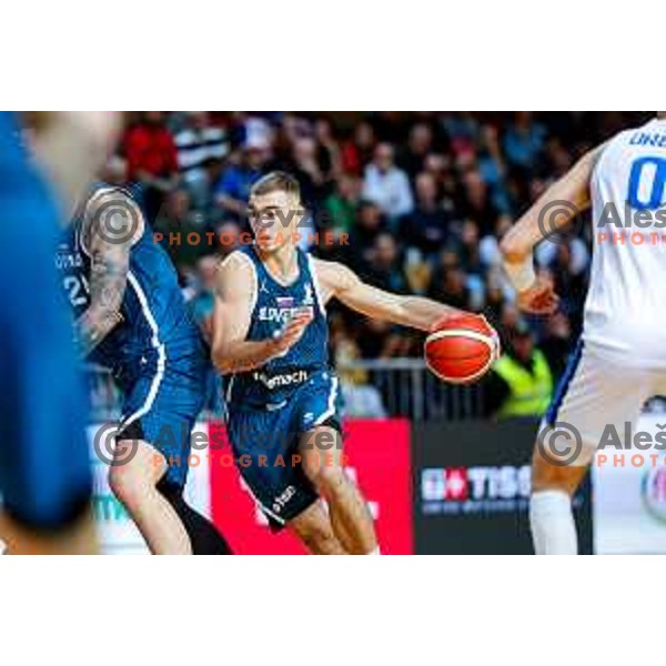Ziga Samar of Slovenia in action during FIBA Basketball World Cup 2027 European Qualifiers between Slovenia and Estonia in Bonifika Hall, Koper, Slovenia on November 28, 2025
