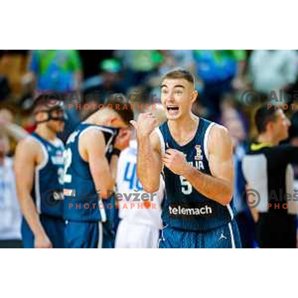 Ziga Samar of Slovenia in action during FIBA Basketball World Cup 2027 European Qualifiers between Slovenia and Estonia in Bonifika Hall, Koper, Slovenia on November 28, 2025