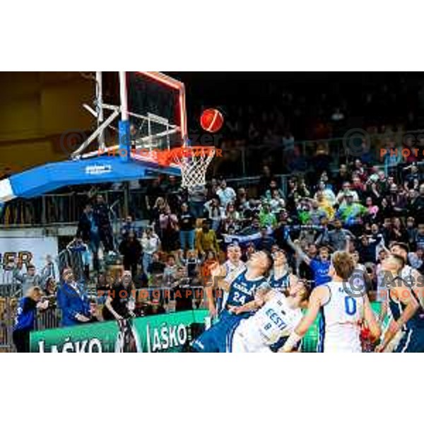 Alen Omic of Slovenia in action during FIBA Basketball World Cup 2027 European Qualifiers between Slovenia and Estonia in Bonifika Hall, Koper, Slovenia on November 28, 2025