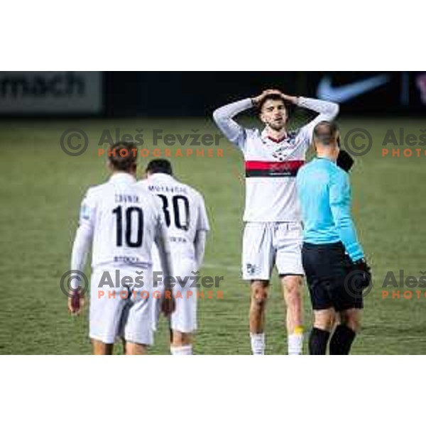 in action during Prva liga Telemach 2025/26 football match between NK Aluminij and NK Primorje in Sportni park Kidricevo, Slovenia on November 28, 2025. Photo: Jure Banfi