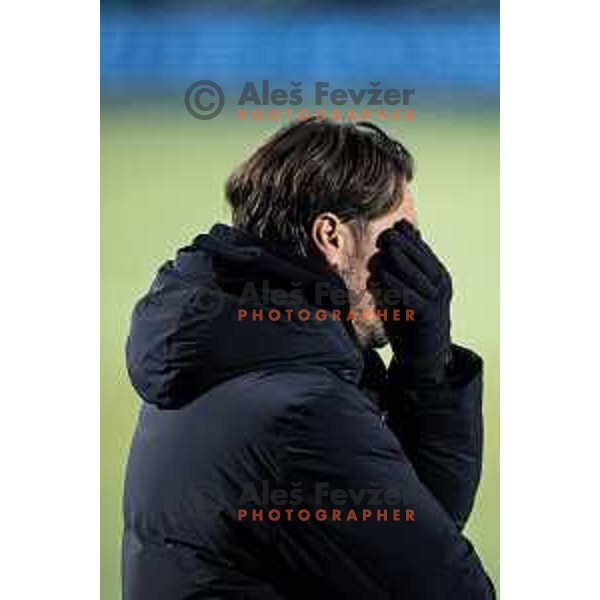 Milan Andelkovic, head coach of NK Primorje during Prva liga Telemach 2025/26 football match between NK Aluminij and NK Primorje in Sportni park Kidricevo, Slovenia on November 28, 2025. Photo: Jure Banfi