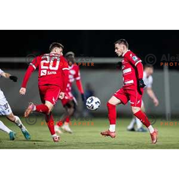 Behar Feta in action during Prva liga Telemach 2025/26 football match between NK Aluminij and NK Primorje in Sportni park Kidricevo, Slovenia on November 28, 2025. Photo: Jure Banfi