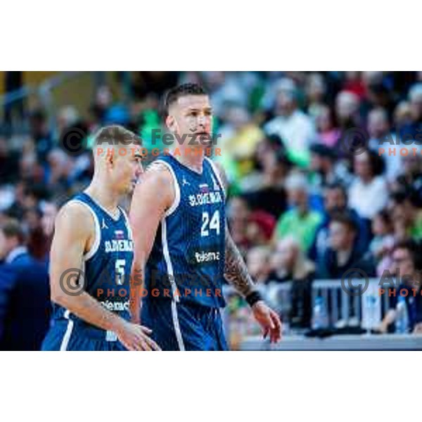 Alen Omic of Slovenia in action during FIBA Basketball World Cup 2027 European Qualifiers between Slovenia and Estonia in Bonifika Hall, Koper, Slovenia on November 28, 2025