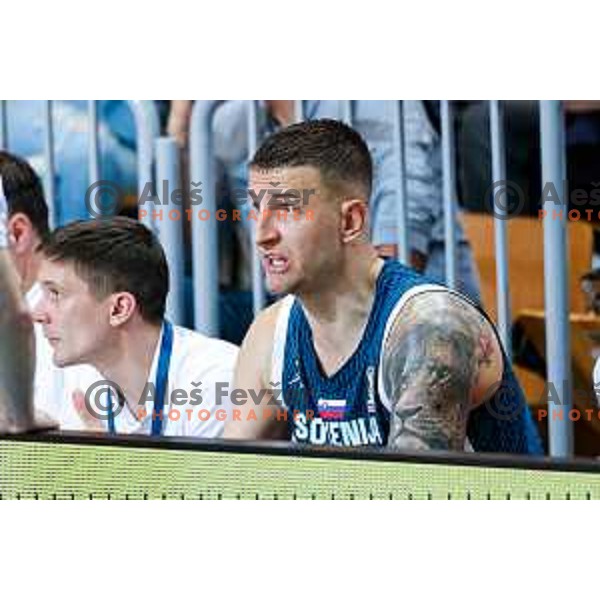 Alen Omic of Slovenia in action during FIBA Basketball World Cup 2027 European Qualifiers between Slovenia and Estonia in Bonifika Hall, Koper, Slovenia on November 28, 2025