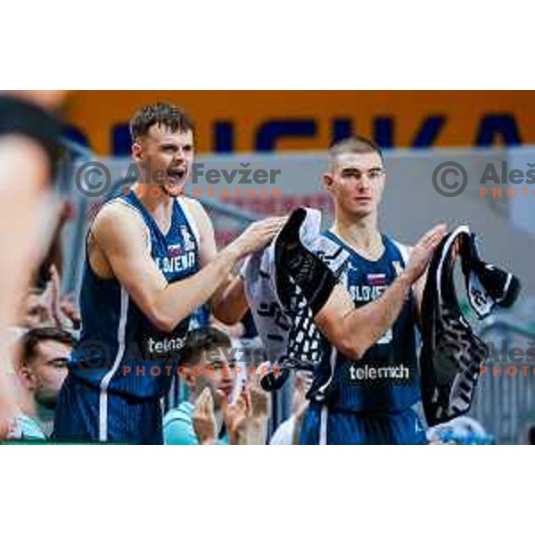 Aljaz Kunc during FIBA Basketball World Cup 2027 European Qualifiers between Slovenia and Estonia in Bonifika Hall, Koper, Slovenia on November 28, 2025