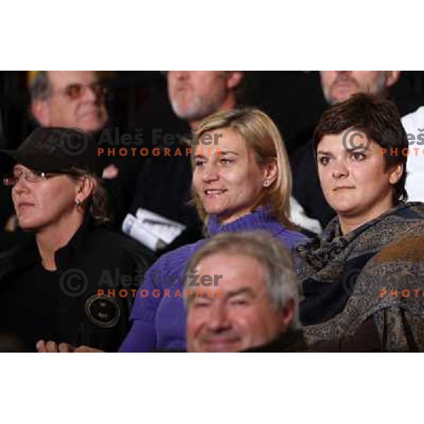 Derepasko, Freser, Iatsenko at handball match Krim Mercator (SLO)- Metz Handball (FRA) in round2 of EHF Women\'s Championsleague, played in Ljubljana, Slovenia 9.11.2008. Metz Handball won 31:26 