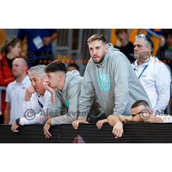 Tim Tomazic during FIBA Basketball World Cup 2027 European Qualifiers between Slovenia and Estonia in Bonifika Hall, Koper, Slovenia on November 28, 2025