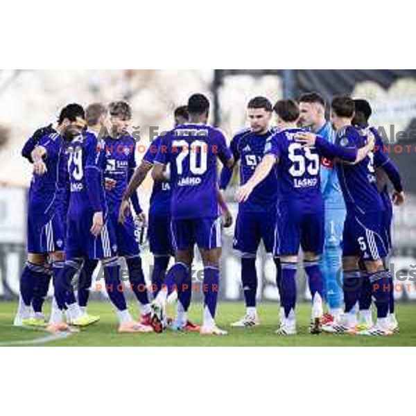 NK Maribor starting eleven during Prva liga Telemach 2025/26 football match between NK Mura and NK Maribor in Fazanerija, Murska Sobota, Slovenia on November 29, 2025. Photo: Jure Banfi