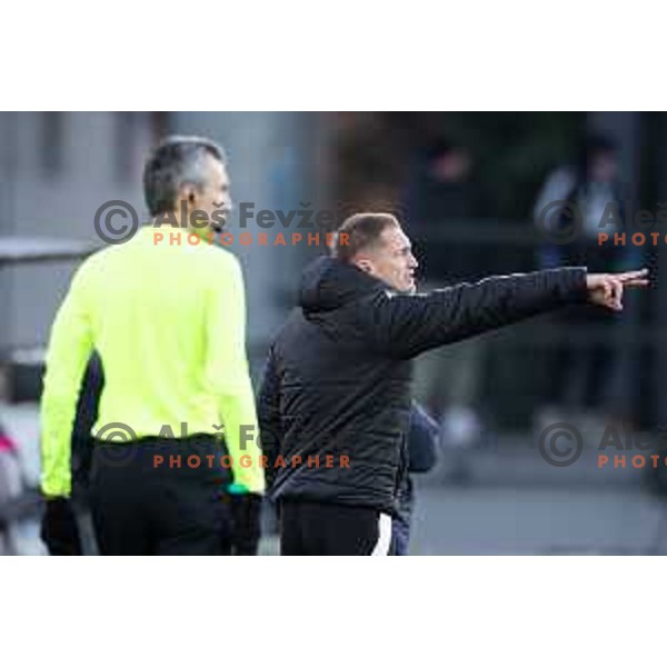 Darjan Slavic, head coach of NK Mura during Prva liga Telemach 2025/26 football match between NK Mura and NK Maribor in Fazanerija, Murska Sobota, Slovenia on November 29, 2025. Photo: Jure Banfi