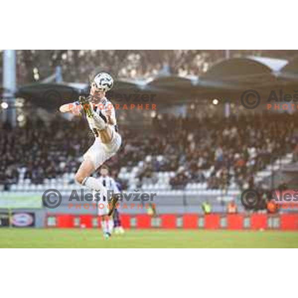 in action during Prva liga Telemach 2025/26 football match between NK Mura and NK Maribor in Fazanerija, Murska Sobota, Slovenia on November 29, 2025. Photo: Jure Banfi