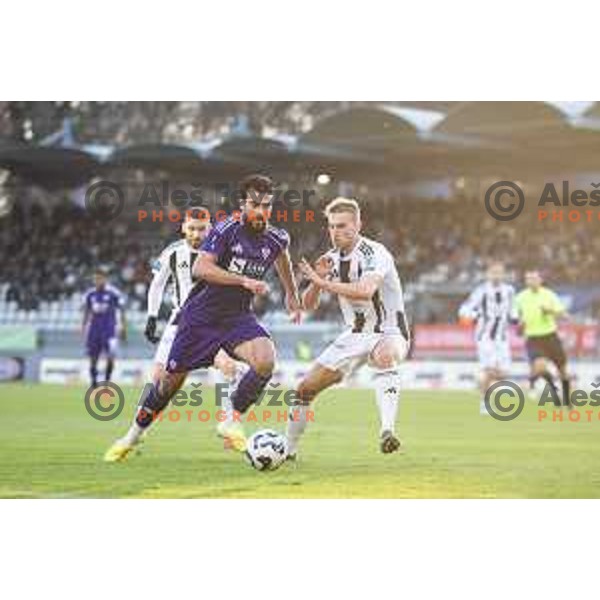 Ali Reghba in action during Prva liga Telemach 2025/26 football match between NK Mura and NK Maribor in Fazanerija, Murska Sobota, Slovenia on November 29, 2025. Photo: Jure Banfi