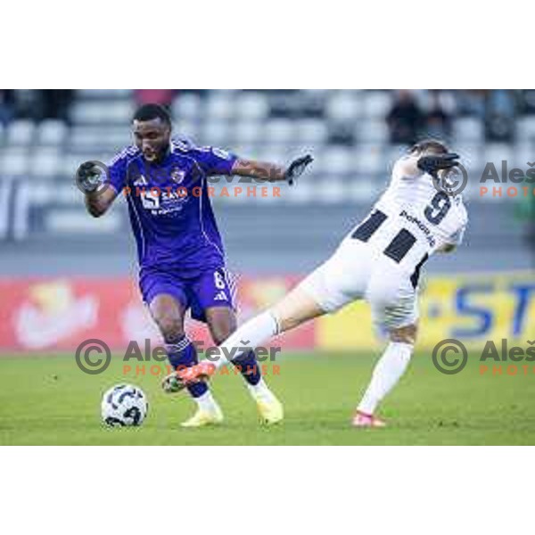 Bradley M’Bondo in action during Prva liga Telemach 2025/26 football match between NK Mura and NK Maribor in Fazanerija, Murska Sobota, Slovenia on November 29, 2025. Photo: Jure Banfi
