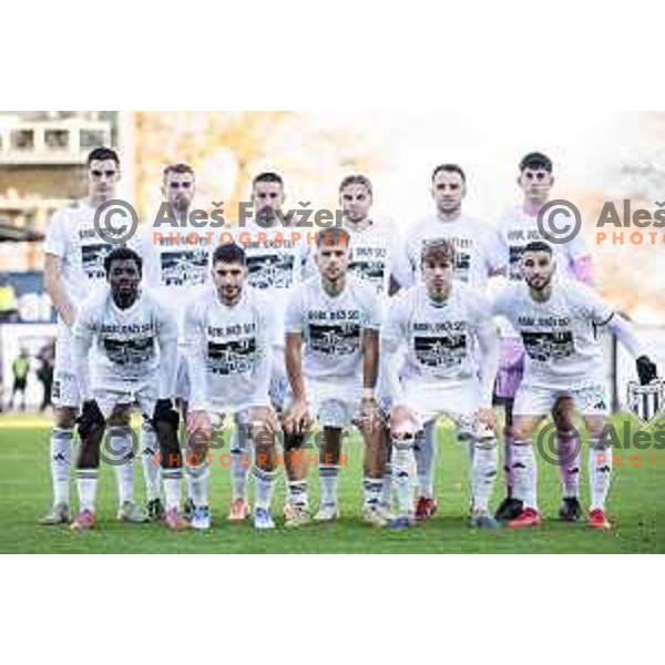 NK Mura starting eleven during Prva liga Telemach 2025/26 football match between NK Mura and NK Maribor in Fazanerija, Murska Sobota, Slovenia on November 29, 2025. Photo: Jure Banfi