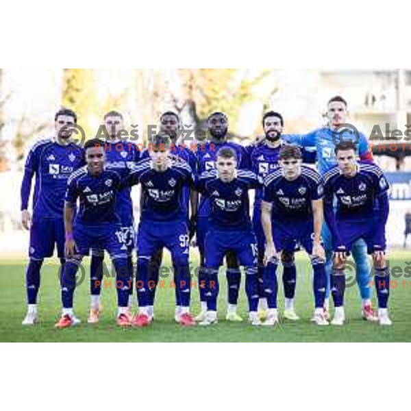 NK Maribor starting eleven during Prva liga Telemach 2025/26 football match between NK Mura and NK Maribor in Fazanerija, Murska Sobota, Slovenia on November 29, 2025. Photo: Jure Banfi