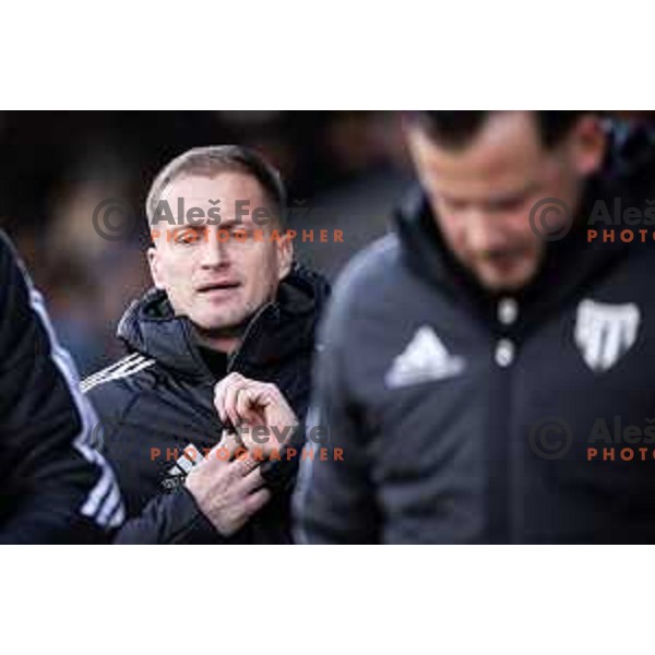 Darjan Slavic, head coach of NK Mura during Prva liga Telemach 2025/26 football match between NK Mura and NK Maribor in Fazanerija, Murska Sobota, Slovenia on November 29, 2025. Photo: Jure Banfi