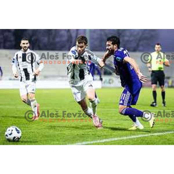 Ali Reghba in action during Prva liga Telemach 2025/26 football match between NK Mura and NK Maribor in Fazanerija, Murska Sobota, Slovenia on November 29, 2025. Photo: Jure Banfi