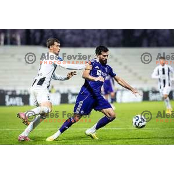 Ali Reghba in action during Prva liga Telemach 2025/26 football match between NK Mura and NK Maribor in Fazanerija, Murska Sobota, Slovenia on November 29, 2025. Photo: Jure Banfi