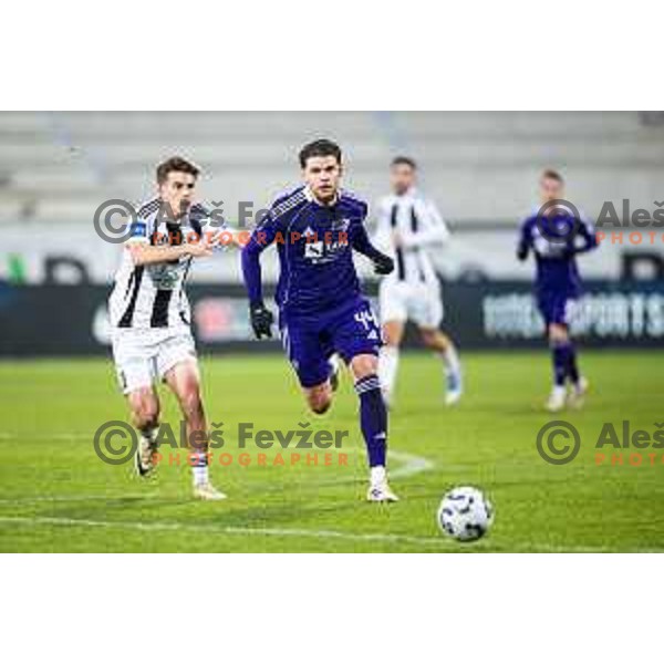 Omar Rekik in action during Prva liga Telemach 2025/26 football match between NK Mura and NK Maribor in Fazanerija, Murska Sobota, Slovenia on November 29, 2025. Photo: Jure Banfi