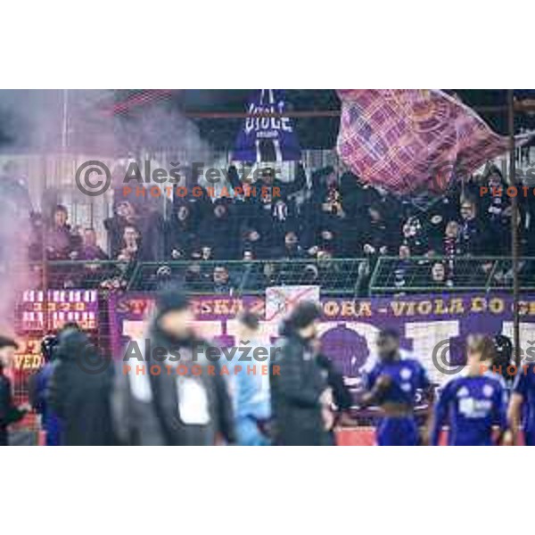 Viole celebrates victory after winning Prva liga Telemach 2025/26 football match between NK Mura and NK Maribor in Fazanerija, Murska Sobota, Slovenia on November 29, 2025. Photo: Jure Banfi