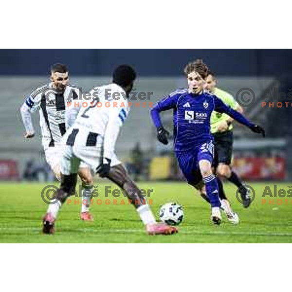 Karol Borys in action during Prva liga Telemach 2025/26 football match between NK Mura and NK Maribor in Fazanerija, Murska Sobota, Slovenia on November 29, 2025. Photo: Jure Banfi