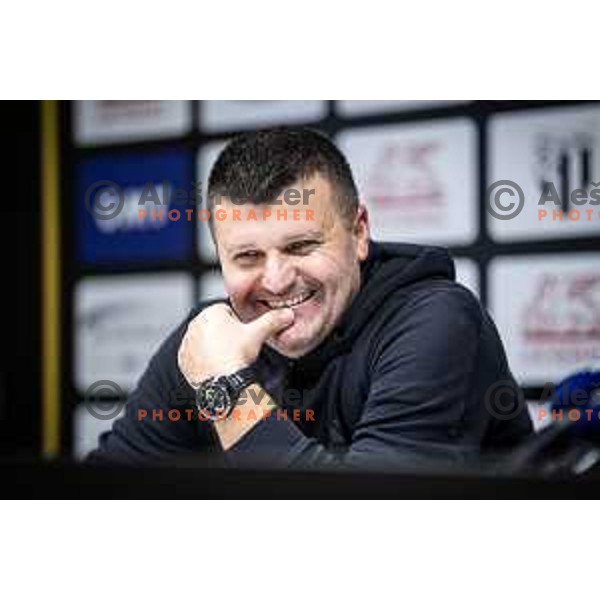 Feda Dudic, head coach of NK Maribor at the press conference after Prva liga Telemach 2025/26 football match between NK Mura and NK Maribor in Fazanerija, Murska Sobota, Slovenia on November 29, 2025. Photo: Jure Banfi