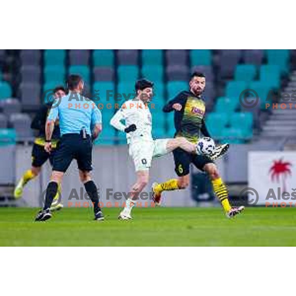 in action during Prva liga Telemach 2025/2026 football match between Olimpija and Kalcer Radomlje in SRC Stozice, Ljubljana, Slovenia on Novermber 29, 2025