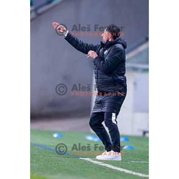 in action during Prva liga Telemach 2025/2026 football match between Olimpija and Kalcer Radomlje in SRC Stozice, Ljubljana, Slovenia on Novermber 29, 2025