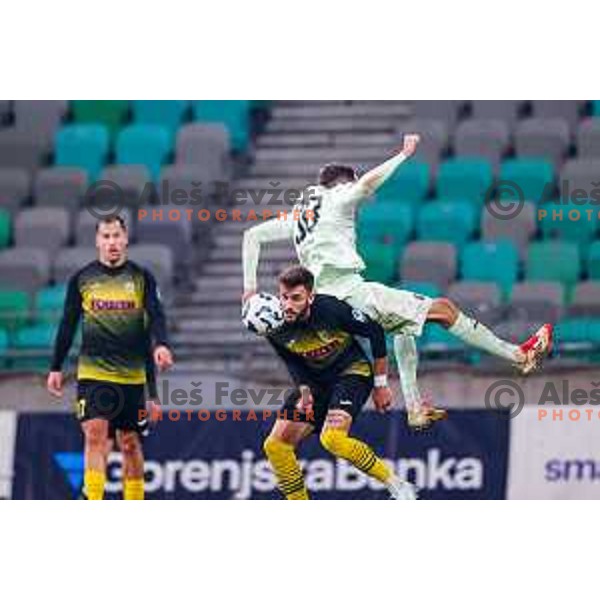 in action during Prva liga Telemach 2025/2026 football match between Olimpija and Kalcer Radomlje in SRC Stozice, Ljubljana, Slovenia on Novermber 29, 2025