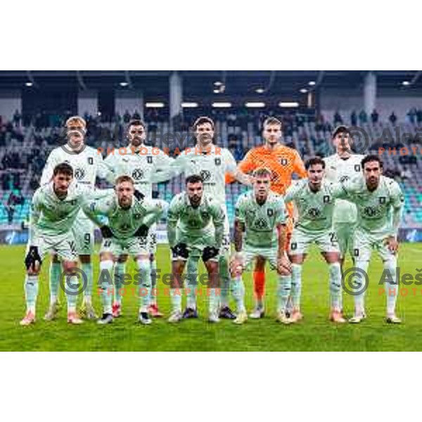 in action during Prva liga Telemach 2025/2026 football match between Olimpija and Kalcer Radomlje in SRC Stozice, Ljubljana, Slovenia on Novermber 29, 2025