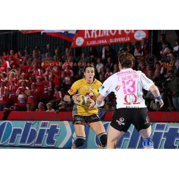Andrea Lekic at handball match Krim Mercator (SLO)- Metz Handball (FRA) in round2 of EHF Women\'s Championsleague, played in Ljubljana, Slovenia 9.11.2008. Metz Handball won 31:26 