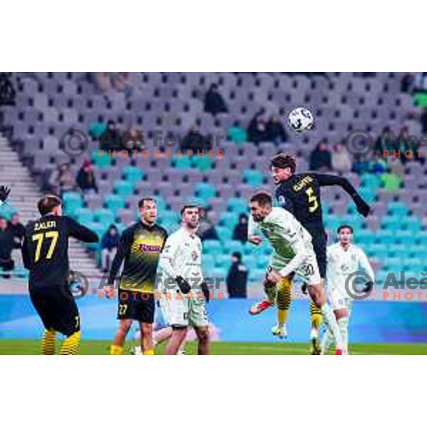 in action during Prva liga Telemach 2025/2026 football match between Olimpija and Kalcer Radomlje in SRC Stozice, Ljubljana, Slovenia on Novermber 29, 2025