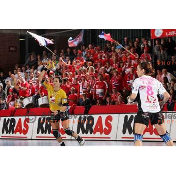 Andrea Lekic at handball match Krim Mercator (SLO)- Metz Handball (FRA) in round2 of EHF Women\'s Championsleague, played in Ljubljana, Slovenia 9.11.2008. Metz Handball won 31:26 