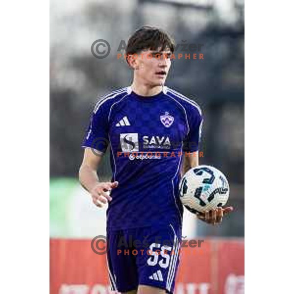 Mark Spanring in action during Prva liga Telemach 2025/26 football match between NK Mura and NK Maribor in Fazanerija, Murska Sobota, Slovenia on November 29, 2025. Photo: Jure Banfi