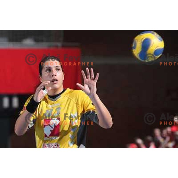 Renata Mortel at handball match Krim Mercator (SLO)- Metz Handball (FRA) in round2 of EHF Women\'s Championsleague, played in Ljubljana, Slovenia 9.11.2008. Metz Handball won 31:26 