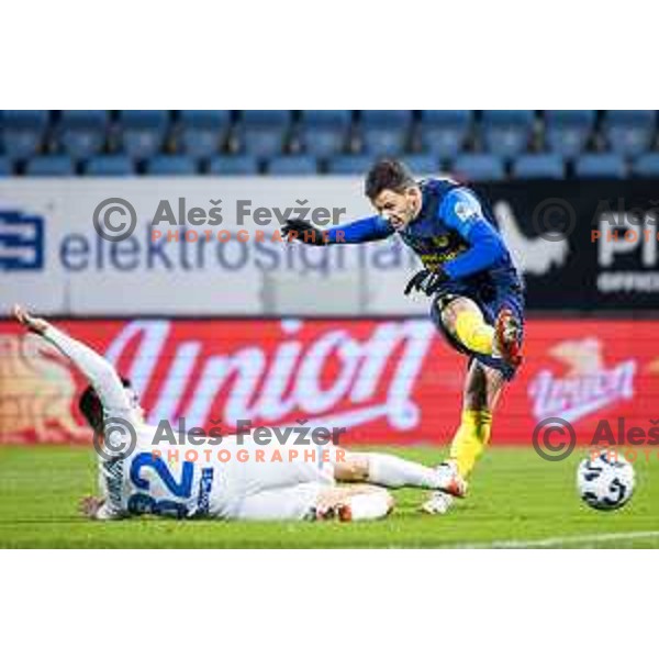 in action during Prva liga Telemach 2025/26 football match between NK Celje and NK Koper in Stadion z’dezele, Celje, Slovenia on November 30, 2025. Photo: Jure Banfi