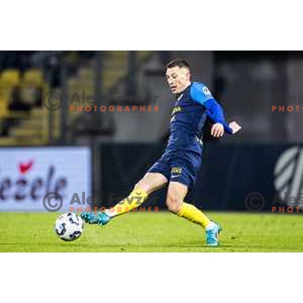 Mario Kvesic in action during Prva liga Telemach 2025/26 football match between NK Celje and NK Koper in Stadion z’dezele, Celje, Slovenia on November 30, 2025. Photo: Jure Banfi