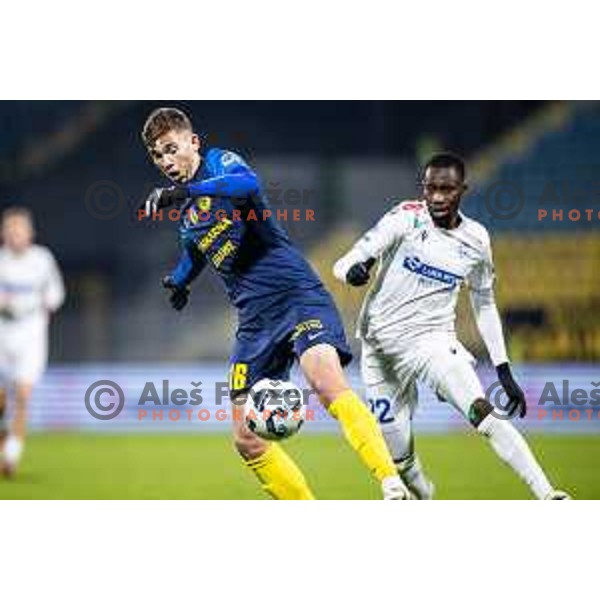 Ivica Vidovic in action during Prva liga Telemach 2025/26 football match between NK Celje and NK Koper in Stadion z’dezele, Celje, Slovenia on November 30, 2025. Photo: Jure Banfi