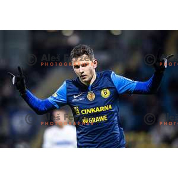 celebrates goal during Prva liga Telemach 2025/26 football match between NK Celje and NK Koper in Stadion z’dezele, Celje, Slovenia on November 30, 2025. Photo: Jure Banfi