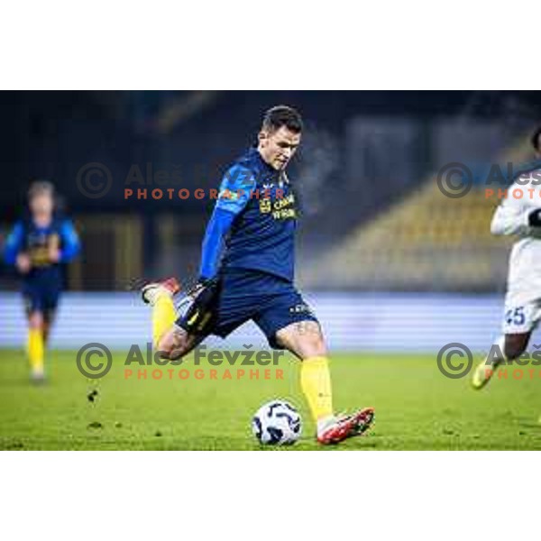 Vitaly Lisakovich in action during Prva liga Telemach 2025/26 football match between NK Celje and NK Koper in Stadion z’dezele, Celje, Slovenia on November 30, 2025. Photo: Jure Banfi