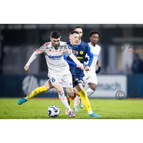 Fran Tomek in action during Prva liga Telemach 2025/26 football match between NK Celje and NK Koper in Stadion z’dezele, Celje, Slovenia on November 30, 2025. Photo: Jure Banfi