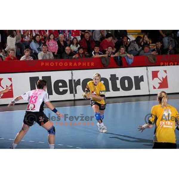Golubic at handball match Krim Mercator (SLO)- Metz Handball (FRA) in round2 of EHF Women\'s Championsleague, played in Ljubljana, Slovenia 9.11.2008. Metz Handball won 31:26 