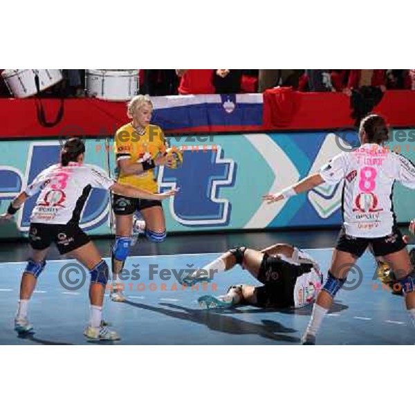 Golubic at handball match Krim Mercator (SLO)- Metz Handball (FRA) in round2 of EHF Women\'s Championsleague, played in Ljubljana, Slovenia 9.11.2008. Metz Handball won 31:26 