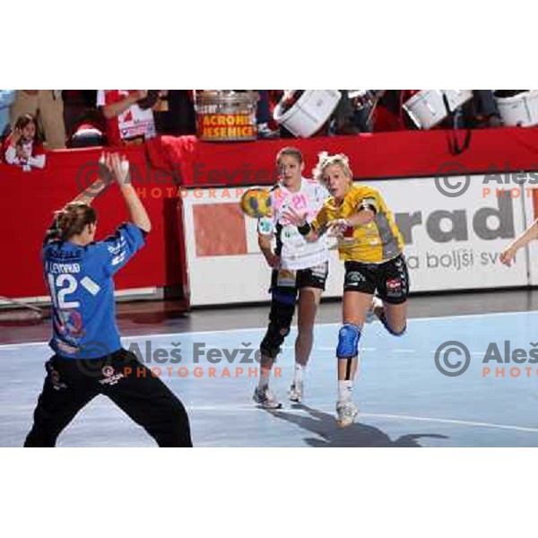 Diana Golubic at handball match Krim Mercator (SLO)- Metz Handball (FRA) in round2 of EHF Women\'s Championsleague, played in Ljubljana, Slovenia 9.11.2008. Metz Handball won 31:26 
