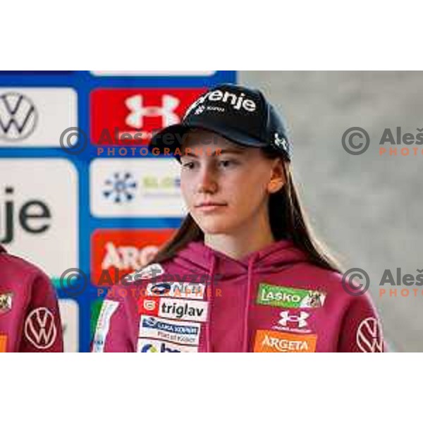 during Slovenia Ski-jumping team press conference in Ljubljana, Slovenia on December 2, 2024