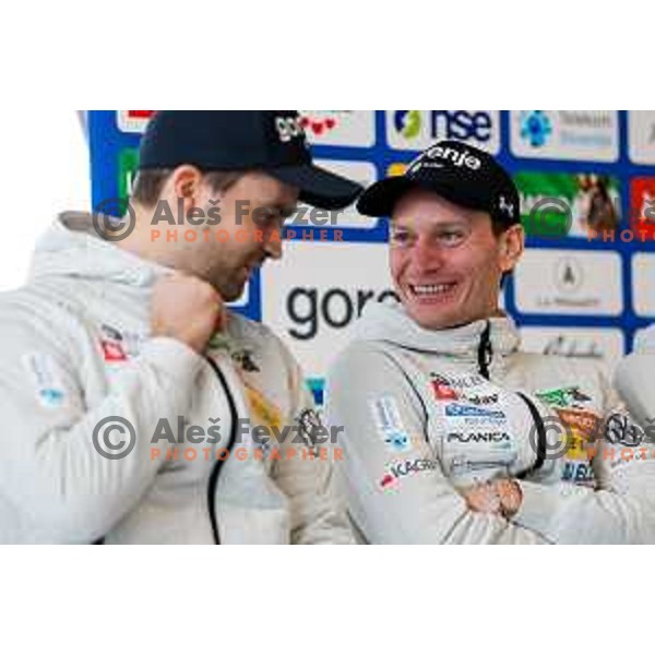 Anze Lanisek of Slovenia Men’s Ski jumping team during Slovenia Ski-jumping team press conference in Ljubljana, Slovenia on December 2, 2024