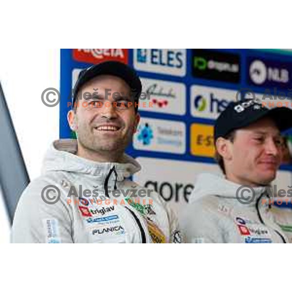 during Slovenia Ski-jumping team press conference in Ljubljana, Slovenia on December 2, 2024