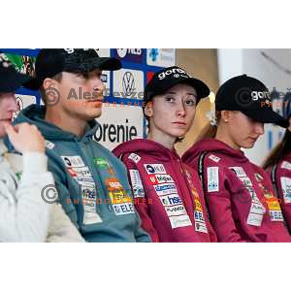 during Slovenia Ski-jumping team press conference in Ljubljana, Slovenia on December 2, 2024