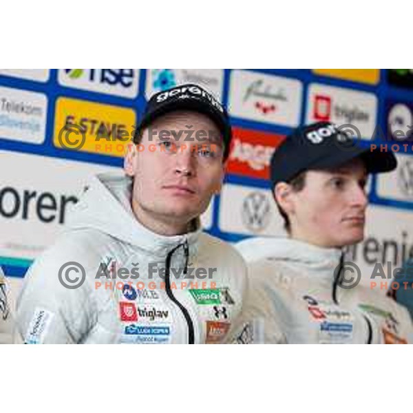 during Slovenia Ski-jumping team press conference in Ljubljana, Slovenia on December 2, 2024