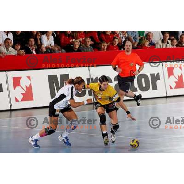 Andrea Lekic at handball match Krim Mercator (SLO)- Metz Handball (FRA) in round2 of EHF Women\'s Championsleague, played in Ljubljana, Slovenia 9.11.2008. Metz Handball won 31:26 