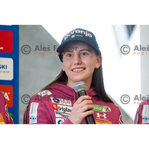 during Slovenia Ski-jumping team press conference in Ljubljana, Slovenia on December 2, 2024